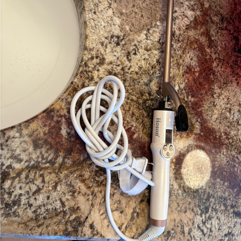 White Curling Iron